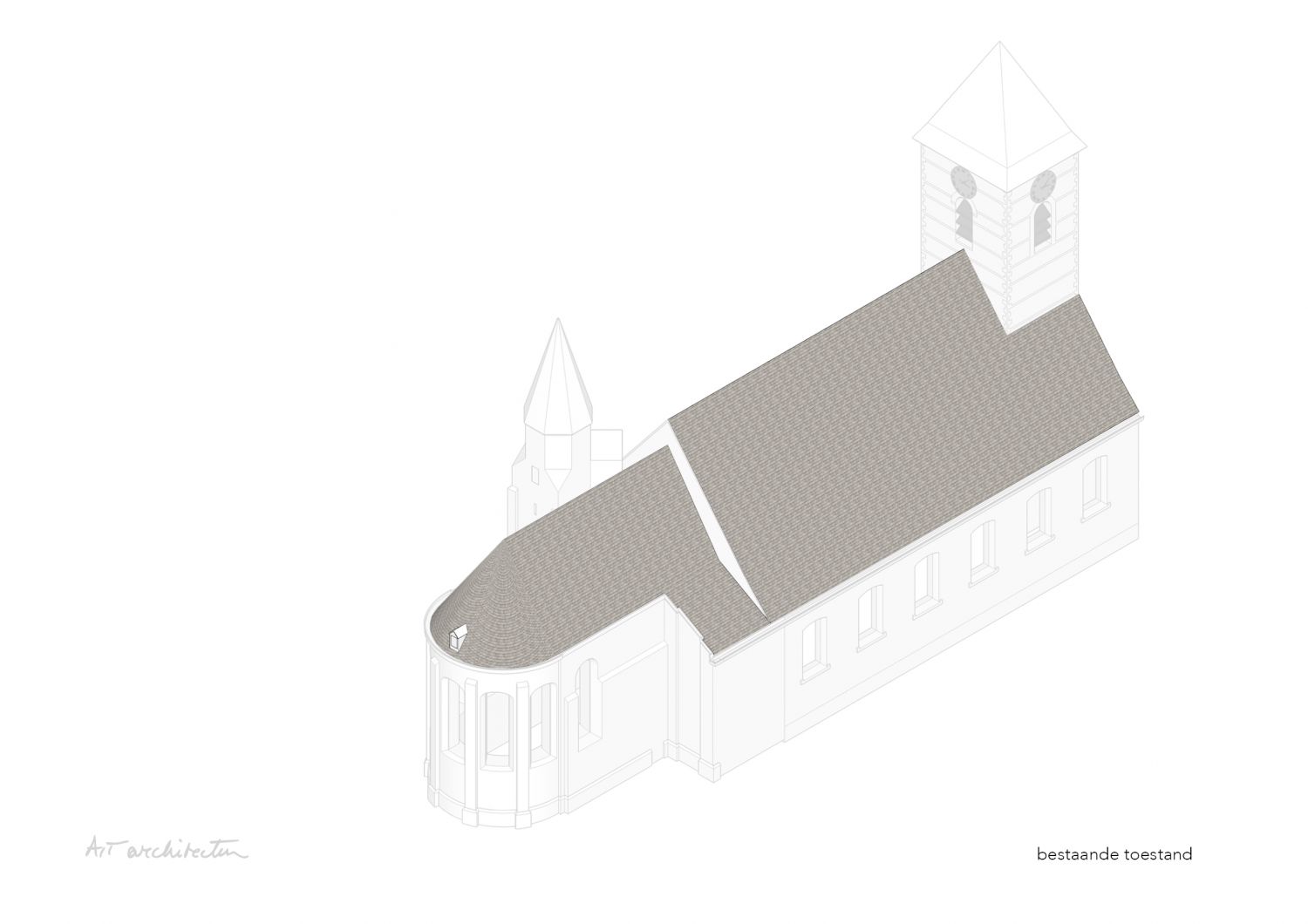 Herwaardering flankeertoren tot bezinningsruimte Sint Michaëlkerk - Sint-Lievens-Houtem