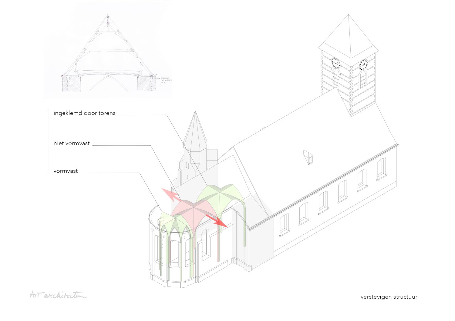 Herwaardering flankeertoren tot bezinningsruimte Sint Michaëlkerk - Sint-Lievens-Houtem