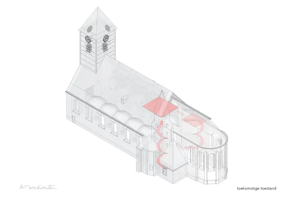 Room for contemplation in old chuchtower