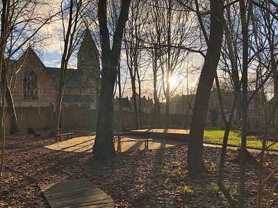 Reconversion old presbytery garden