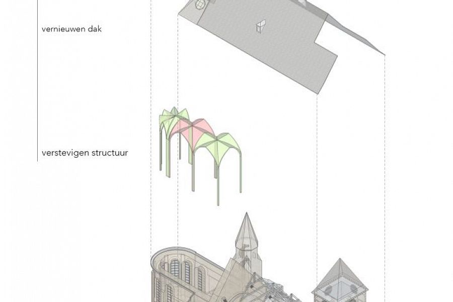 Room for contemplation in old chuchtower - Sint-Lievens-Houtem